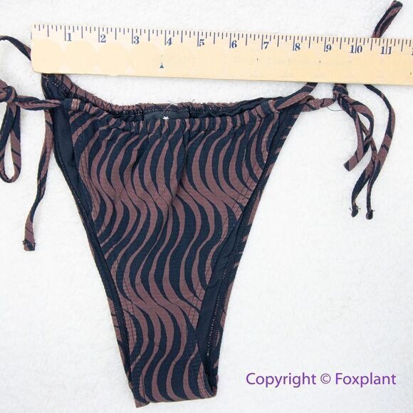 New! Thrills x FP Paradise On Repeat String Bikini Size US L Washed Cocoa - Picture 6 of 12